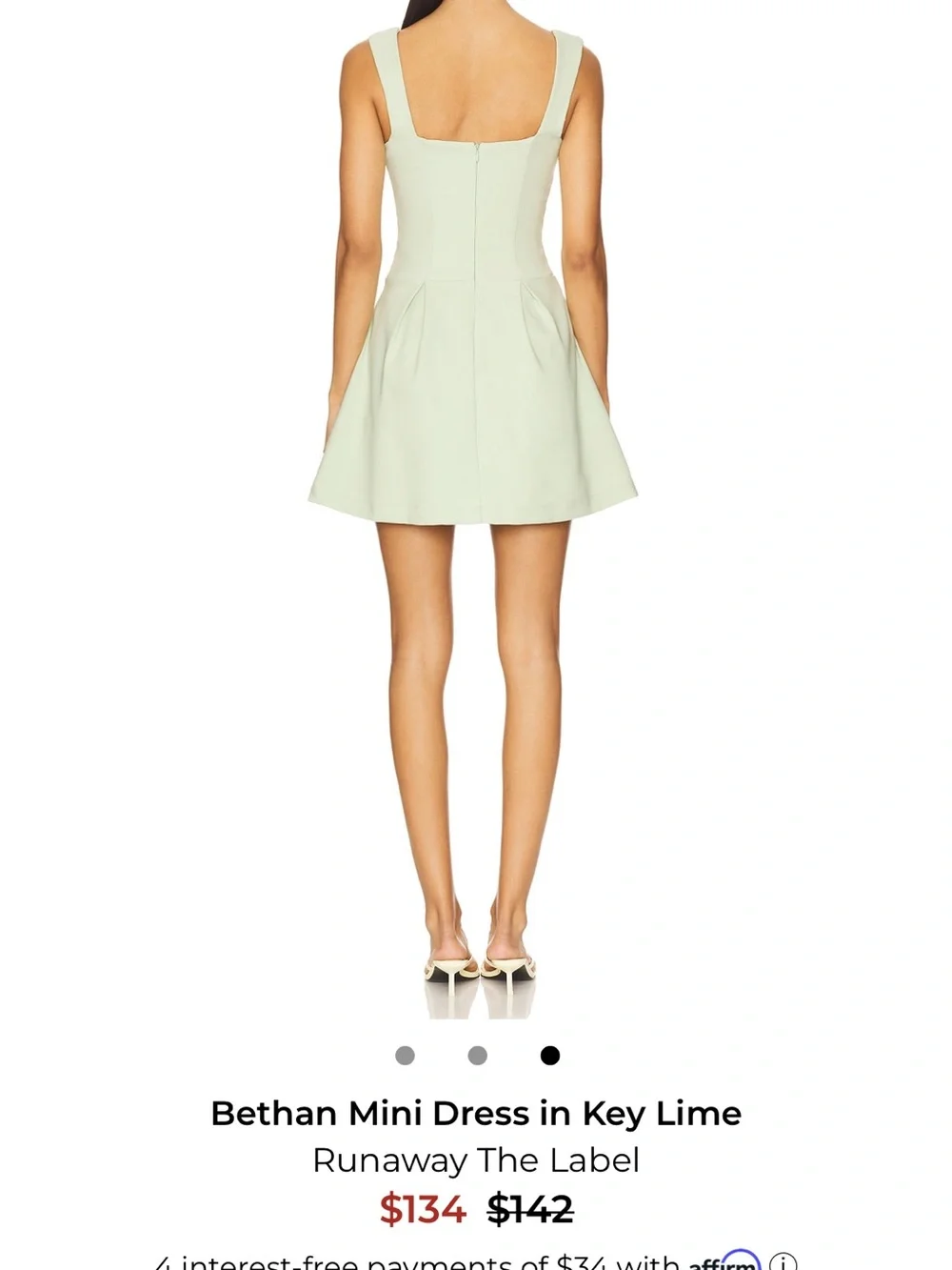 Bethan Mini Dress Key Lime - Picture 3 of 6